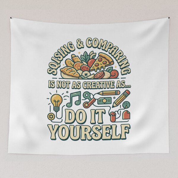 Item preview, DIY Creativity vs. Consumption Illustration designed and sold by Ahmedsyde.
