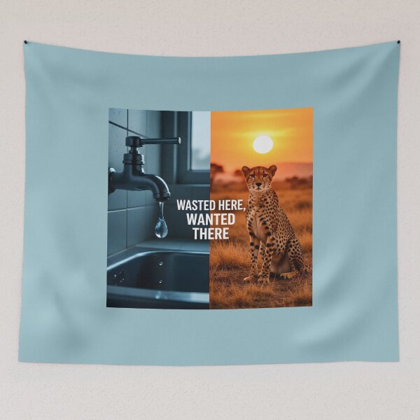 Item preview, Urban Water Waste Wildlife Impact | El Niño Drought Awareness and Ecological Conservation Campaign designed and sold by Creative-RE.