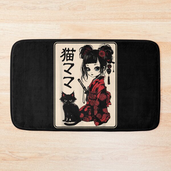 Item preview, Japanese Gothic Kawaii Anime Samurai Cat Mom Woman Girls  designed and sold by aralenad1.