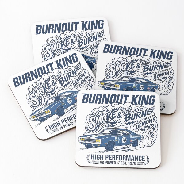 Item preview, Burnout King Classic Muscle Car Street Demon designed and sold by misbahsiro.