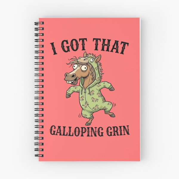 Item preview, Funny Horse in Horse Onesie Meme - Galloping Grin Cartoon designed and sold by My-Hoodies.