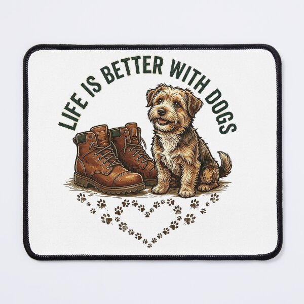 Item preview, Life Is Better With Dogs: Premium Hand-Drawn Dog & Owner’s Boots Vector Illustration for T-Shirt - Best Seller Pet Niche Graphic - Transparent PNG designed and sold by Ponsak.