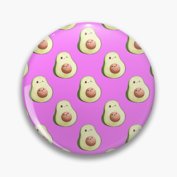 Item preview, Cute Kawaii Avocado Pattern Notebook | Watercolor Avocado Seamless Print designed and sold by FestivityFinds.