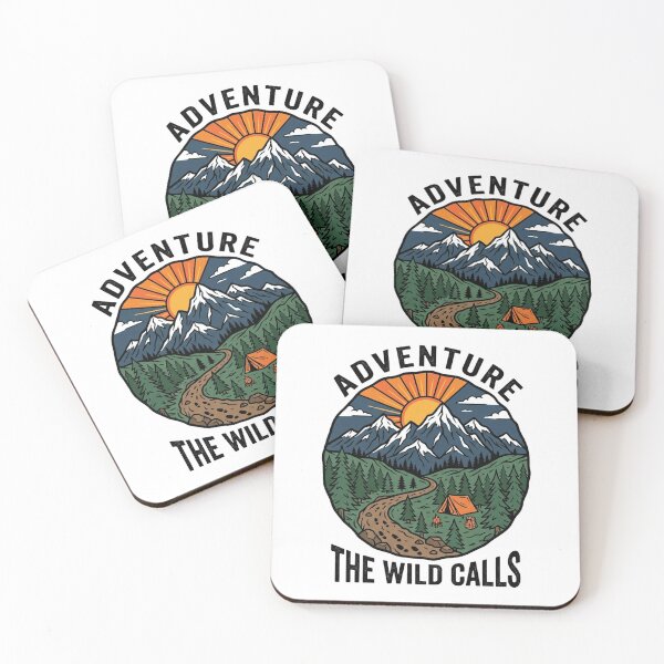 Item preview, The Wild Calls Adventure Camping Badge designed and sold by misbahsiro.