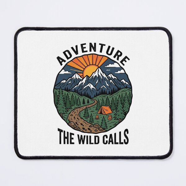 Item preview, The Wild Calls Adventure Camping Badge designed and sold by misbahsiro.