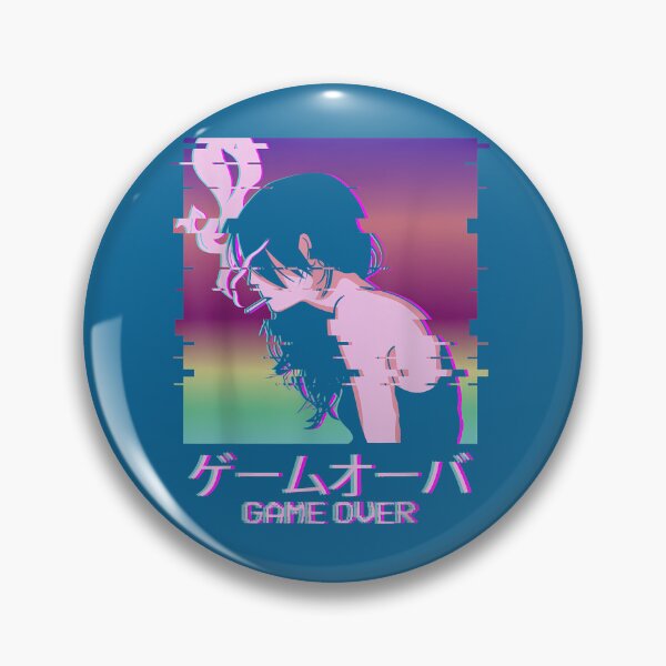 Item preview, Japanese Vaporwave Sad Anime Girl Game Over Indie Aesthetic   designed and sold by hermaneeu.