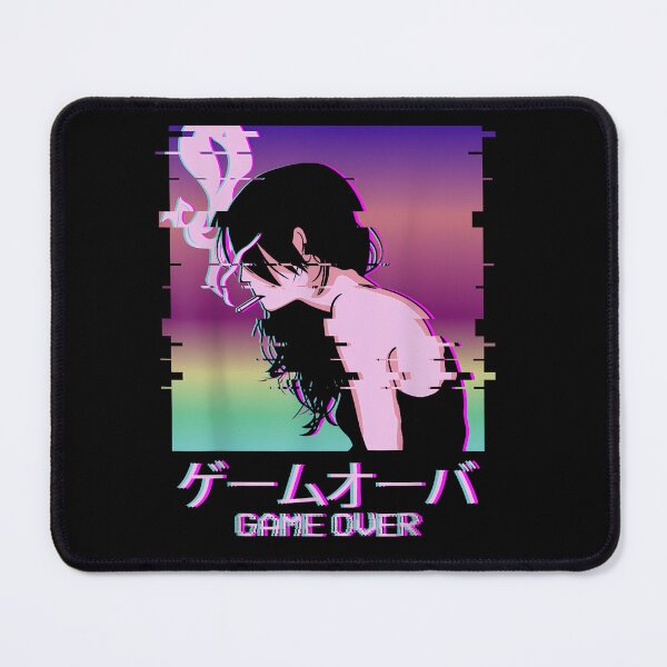 Item preview, Japanese Vaporwave Sad Anime Girl Game Over Indie Aesthetic   designed and sold by hermaneeu.