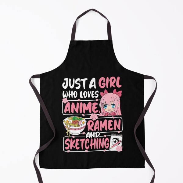 Item preview, Just A Girl Who Loves Anime Ramen And Sketching Japan Anime designed and sold by hermaneeu.