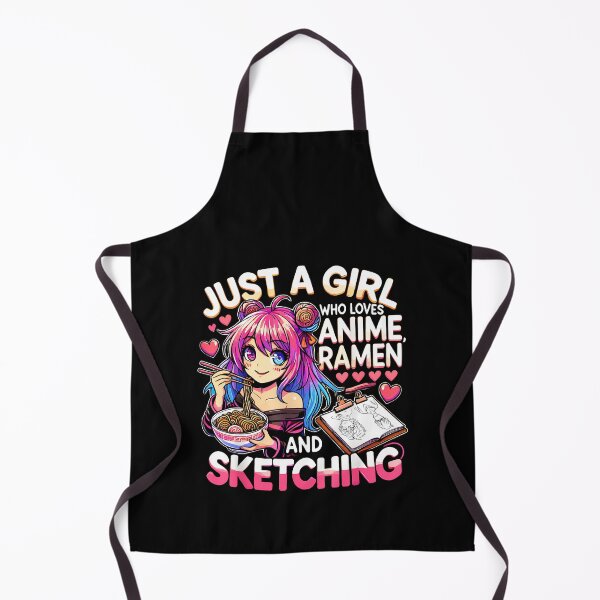 Item preview, Just A Girl Who Loves Anime Ramen And Sketching Japan Anime designed and sold by hermaneeu.
