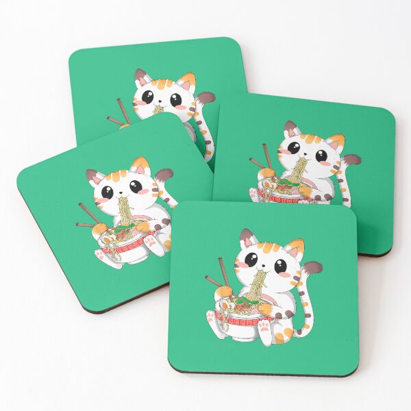 Item preview, Kawaii Cat Ramen Noodles Anime Neko Japanese Manga Otaku   designed and sold by hermaneeu.