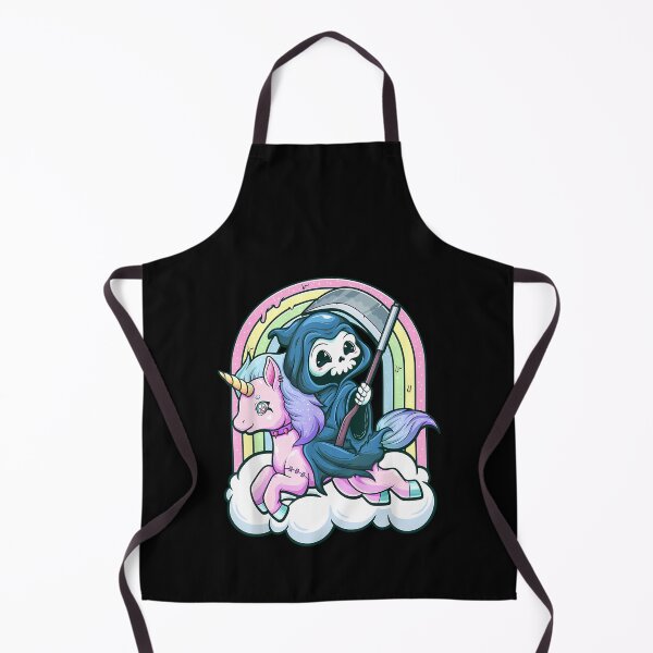 Item preview, Kawaii Pastel Goth Cute Creepy Unicorn Grim Reaper designed and sold by hermaneeu.