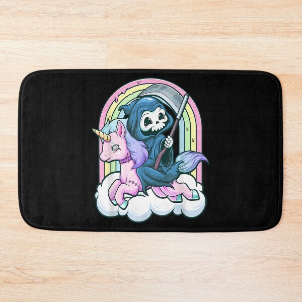 Item preview, Kawaii Pastel Goth Cute Creepy Unicorn Grim Reaper   designed and sold by hermaneeu.