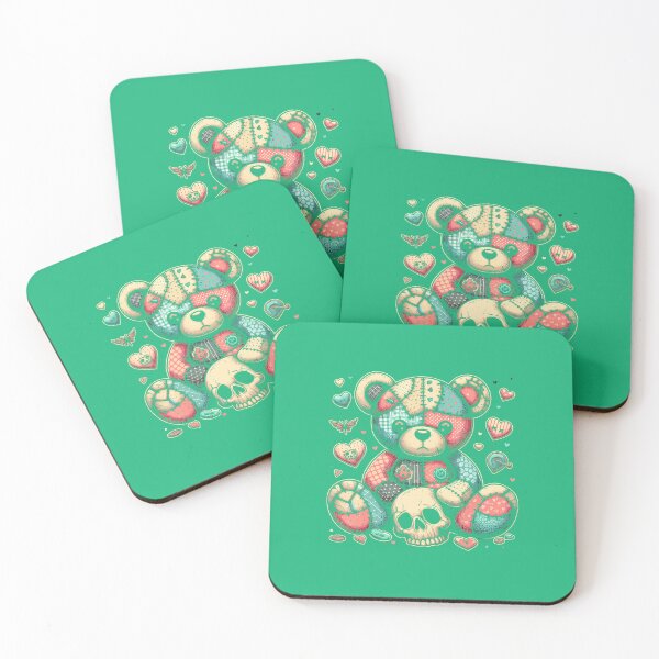 Item preview, Kawaii Pastel Goth Teddy Tee - Cute Creepy Skull Anime Bear   designed and sold by hermaneeu.