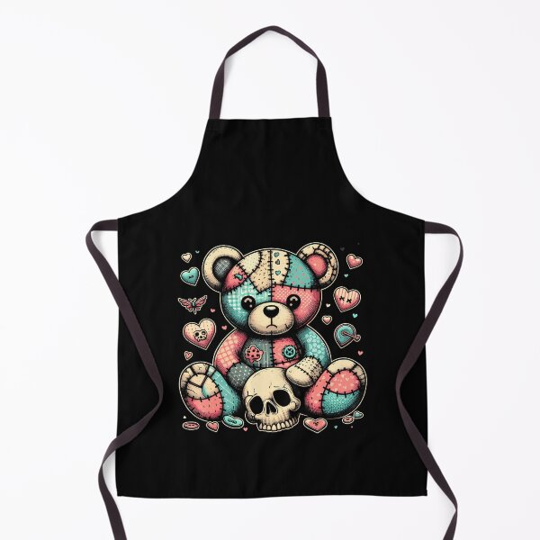 Item preview, Kawaii Pastel Goth Teddy Tee - Cute Creepy Skull Anime Bear designed and sold by hermaneeu.