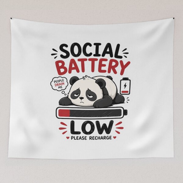Item preview, Social Battery Low designed and sold by MR4me.
