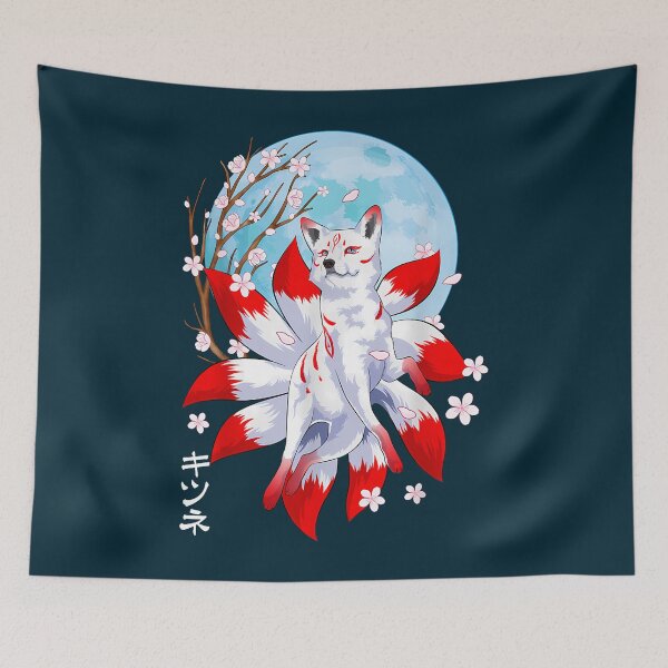 Item preview, Kitsune Fox Japanese Nine Tailed Fox Magical Creature   designed and sold by hermaneeu.