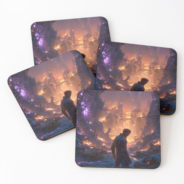 Item preview, Lone Man in Devastated Crystal Ruins designed and sold by NeoArvish.