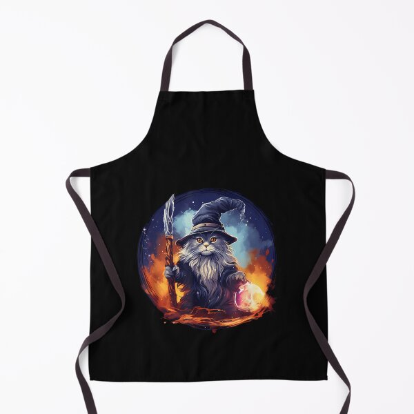 Item preview, Magical Feline Sorcerer Enchanting Wizard Cat designed and sold by hermaneeu.