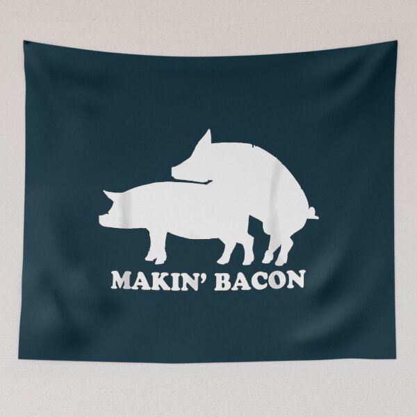 Item preview, Makin Bacon T-Shirt Pork Bacon Shirt Pigs   designed and sold by hermaneeu.