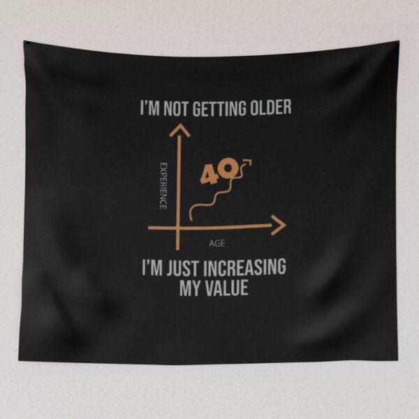 Item preview, I'm Not Getting Older I'm Just Increasing My Value 40th Birthday designed and sold by RoyalDeluxGo.