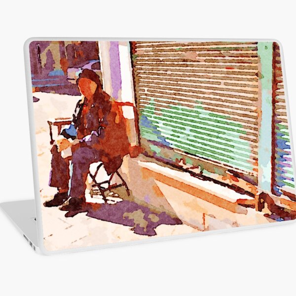 Street player in Aleppo Laptop Skin