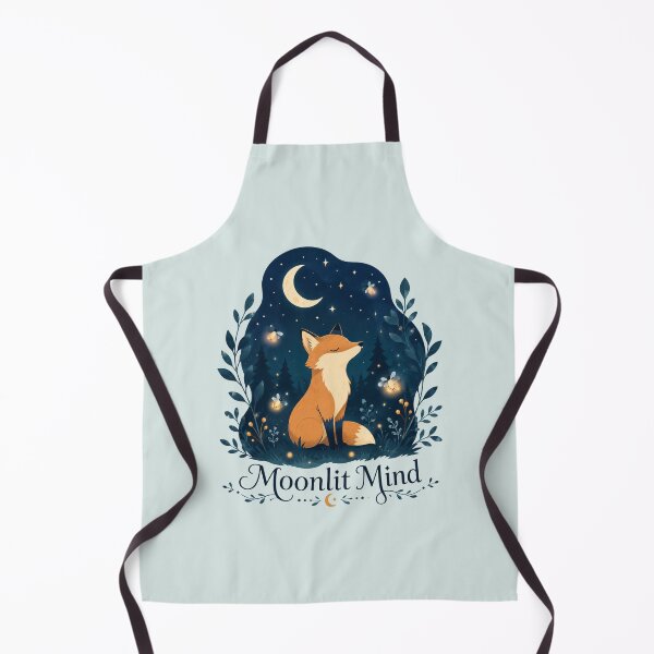 Item preview, Moonlit Mind - Cute Whimsical Fox Starry Night Badge designed and sold by KrzysztofART.