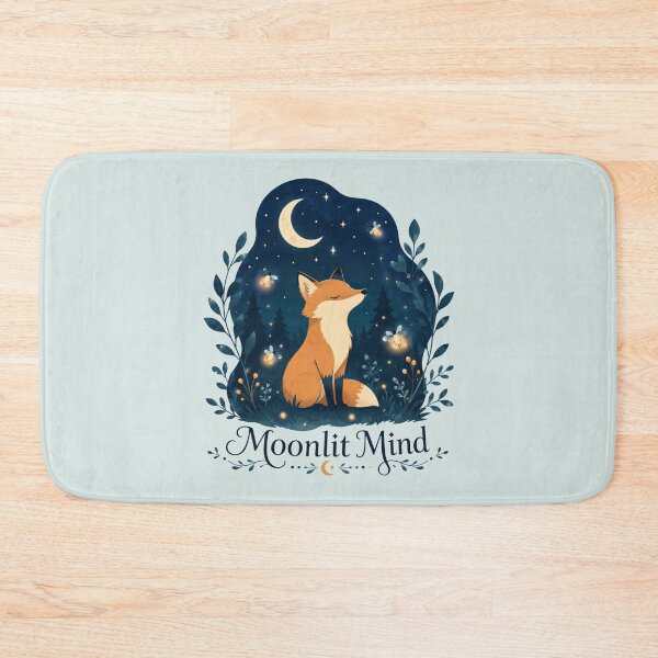 Item preview, Moonlit Mind - Cute Whimsical Fox Starry Night Badge designed and sold by KrzysztofART.