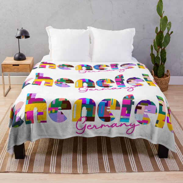 Item preview, Schenefeld, Germany, Vibrant Abstract City Typography Art designed and sold by Wanderful-roads.