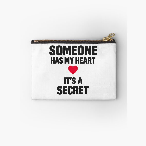 Item preview, Someone Has My Heart It's A Secret | Romantic Minimalist Typography designed and sold by Lovestickerco.