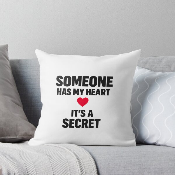 Item preview, Someone Has My Heart It's A Secret | Romantic Minimalist Typography designed and sold by Lovestickerco.