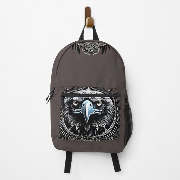 Item preview, Majestic Silver Eagle Emblem – Intricate Tribal Bird of Prey Crest designed and sold by RaresS.
