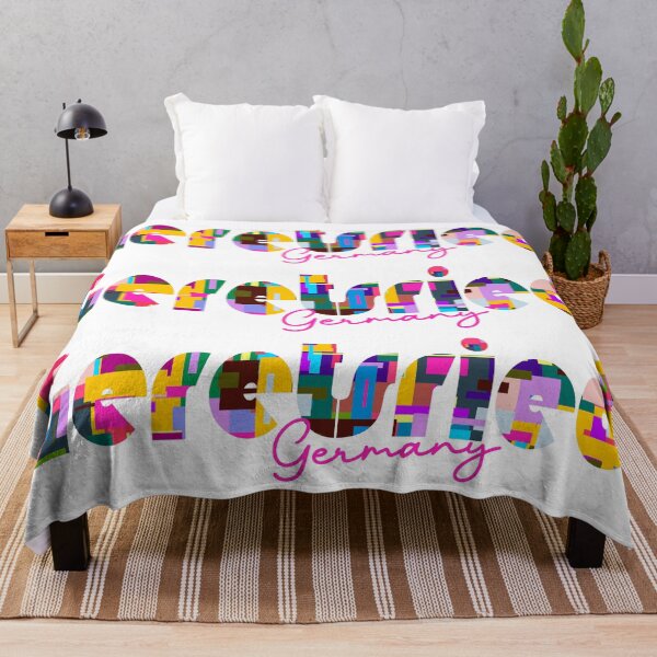 Item preview, Geretsried, Germany, Vibrant Abstract City Typography Art designed and sold by Wanderful-roads.