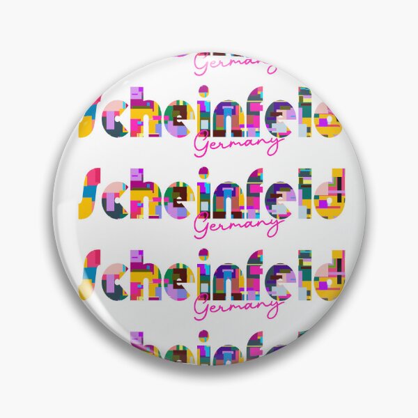 Item preview, Scheinfeld, Germany, Vibrant Abstract City Typography Art designed and sold by Wanderful-roads.