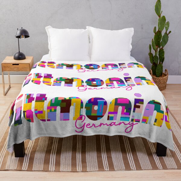 Item preview, Tittmoning, Germany, Vibrant Abstract City Typography Art designed and sold by Wanderful-roads.