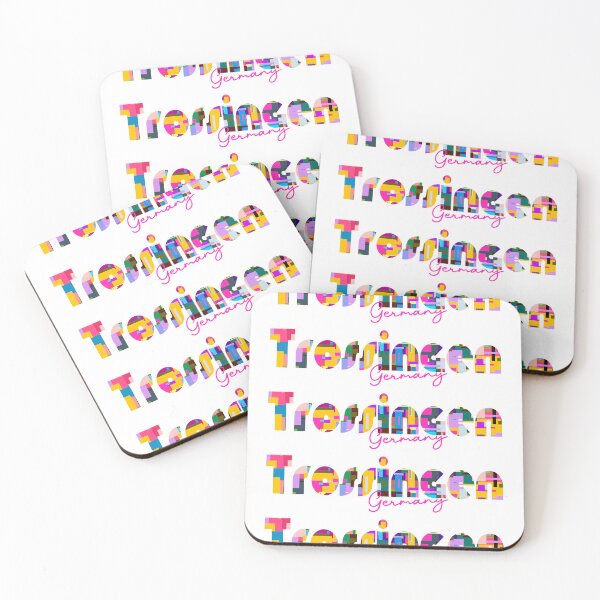 Item preview, Trossingen, Germany, Vibrant Abstract City Typography Art designed and sold by Wanderful-roads.