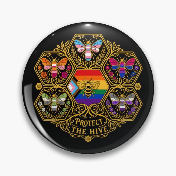 Item preview, Protect the Hive LGBTQ Bee Bisexual Nature Gay Pride Support designed and sold by PartyFam.