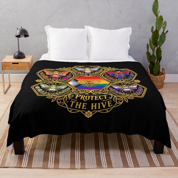 Item preview, Protect the Hive LGBTQ Bee Bisexual Nature Gay Pride Support designed and sold by PartyFam.