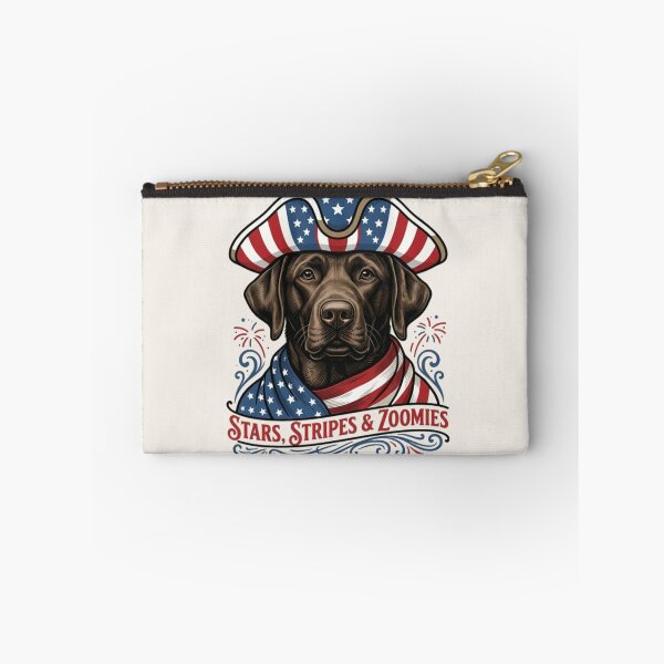 Item preview, Stars Stripes & Zoomies Patriotic Dog T-Shirt & Sticker Usa Pride Tshirt July 4th designed and sold by ZyxDes.