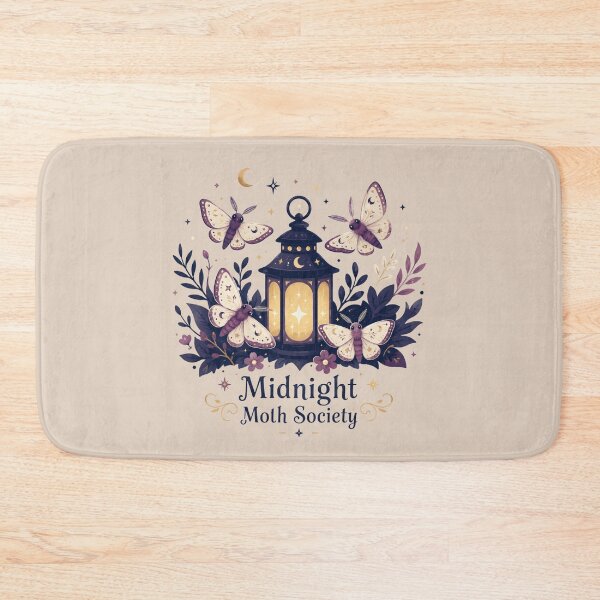 Item preview, Midnight Moth Society - Whimsical Celestial Lantern Badge designed and sold by KrzysztofART.