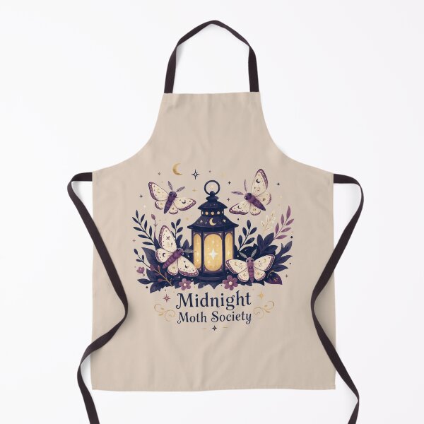 Item preview, Midnight Moth Society - Whimsical Celestial Lantern Badge designed and sold by KrzysztofART.
