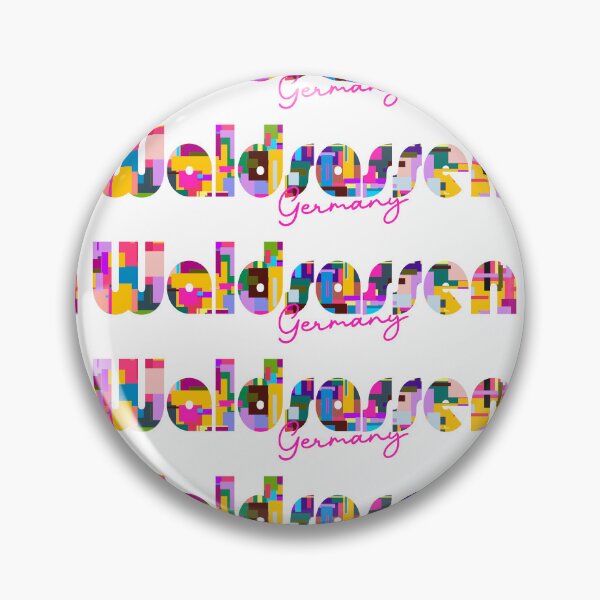 Item preview, Waldsassen, Germany, Vibrant Abstract City Typography Art designed and sold by Wanderful-roads.