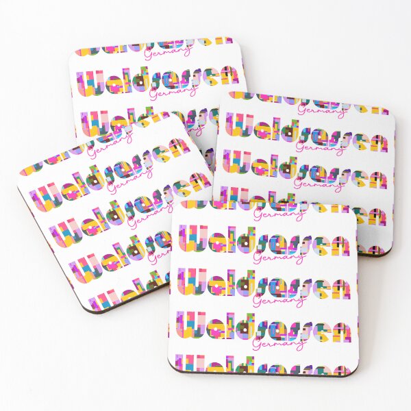 Item preview, Waldsassen, Germany, Vibrant Abstract City Typography Art designed and sold by Wanderful-roads.
