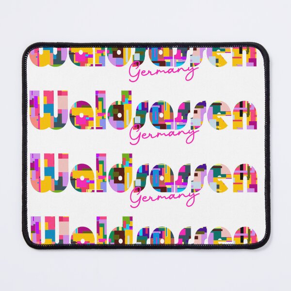 Item preview, Waldsassen, Germany, Vibrant Abstract City Typography Art designed and sold by Wanderful-roads.