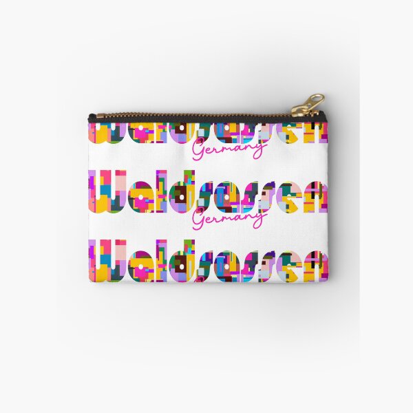 Item preview, Waldsassen, Germany, Vibrant Abstract City Typography Art designed and sold by Wanderful-roads.