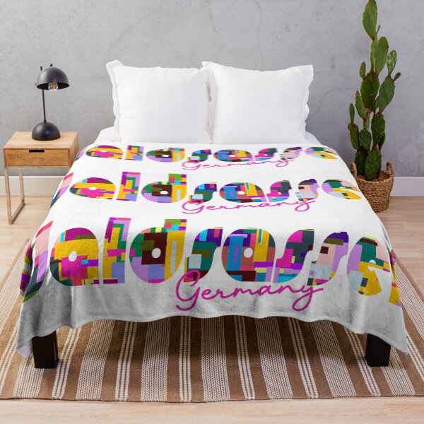 Item preview, Waldsassen, Germany, Vibrant Abstract City Typography Art designed and sold by Wanderful-roads.