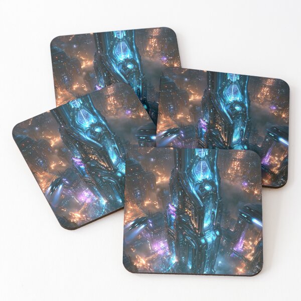 Item preview, Futuristic Megacity Lit by Storm Energy designed and sold by NeoArvish.