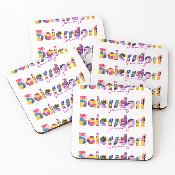 Item preview, Baiersdorf, Germany, Vibrant Abstract City Typography Art designed and sold by Wanderful-roads.