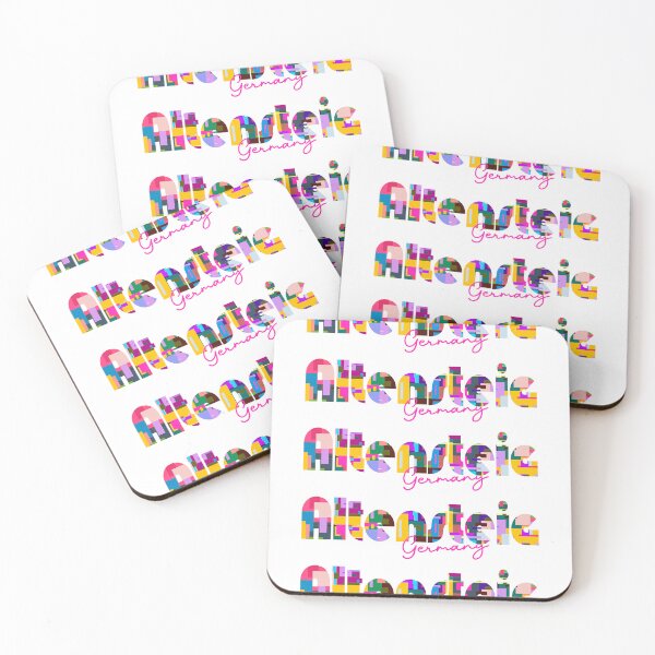 Item preview, Altensteig, Germany, Vibrant Abstract City Typography Art designed and sold by Wanderful-roads.