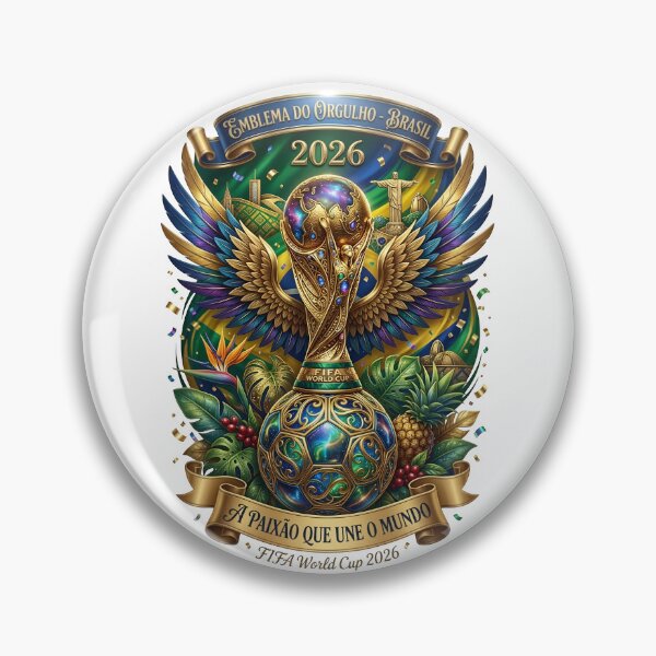 Item preview, Brasil 2026 World Cup Pride Emblem designed and sold by Sovereign Supply Co..