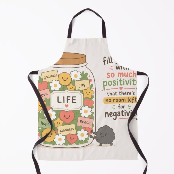 Item preview, Fill Your Life With Positivity – Cute Positive Mindset Jar Illustration designed and sold by emotinote.